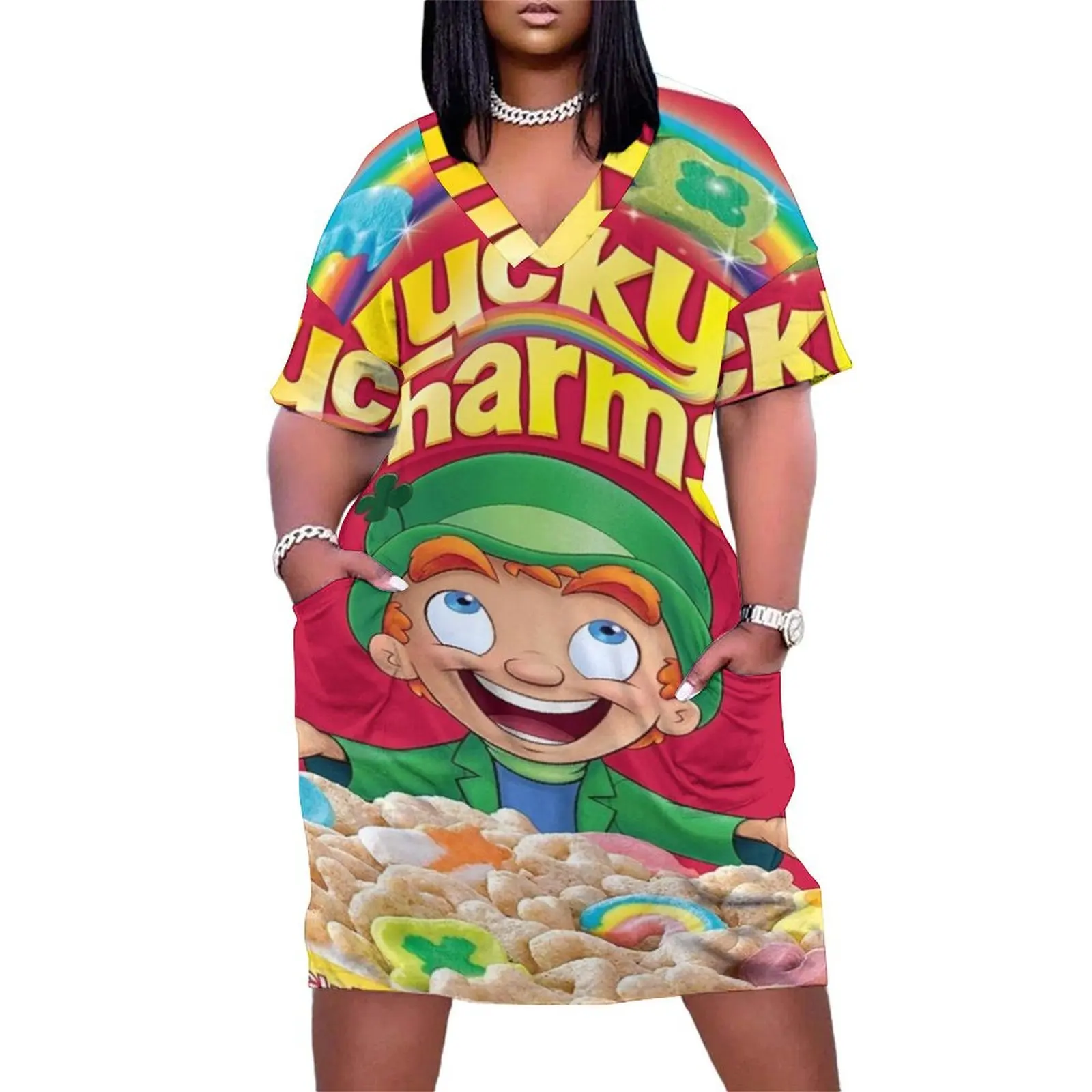 Lucky Charms Loose Pocket Dress summer dress daily dress korean style cute
Lucky Charms Loose Pocket Dress summer dress daily dress korean style cute