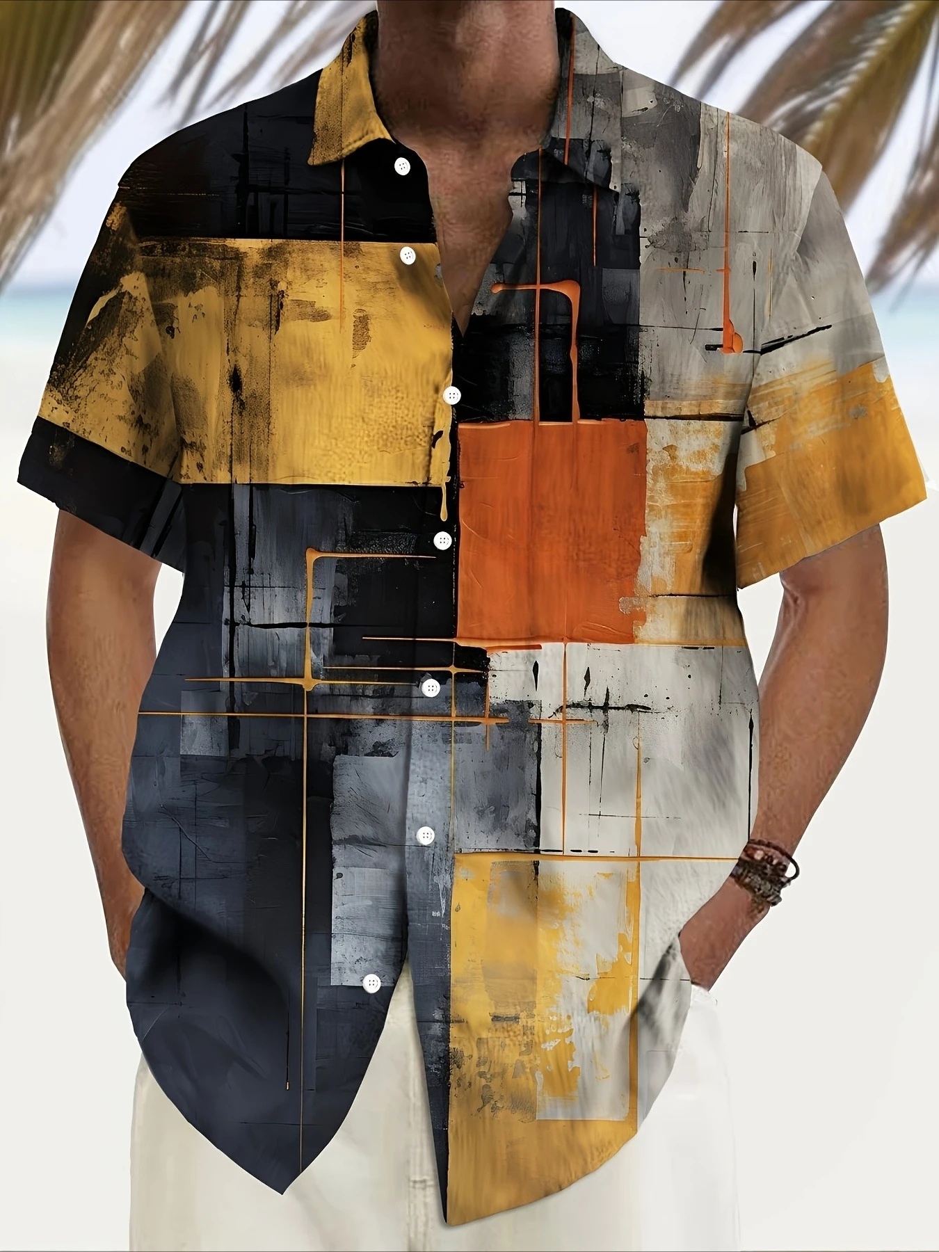2026 Summer Retro Geometric Color Block Print Men's Oversized Loose Quick Drying Shirt Casual Outdoor Sports T-shirt Shirt
2026 Summer Retro Geometric Color Block Print Men's Oversized Loose Quick Drying Shirt Casual Outdoor Sports T-shirt Shirt