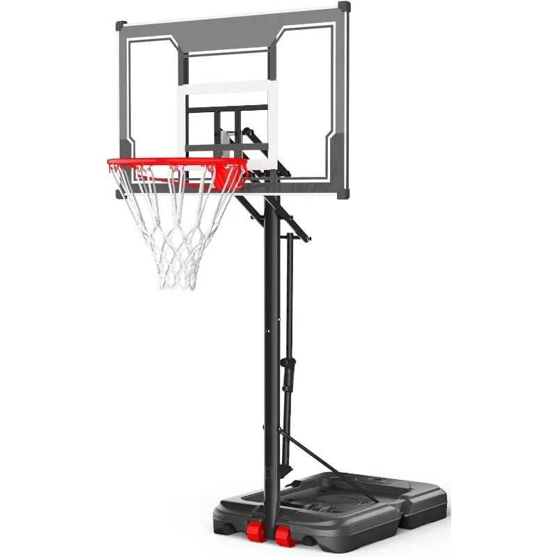Portable Basketball Hoop Height Adjustable 4.8-10ft: Outdoor Basketball Goal System for All Ages in Backyard & Driveway, 33-44 I
Portable Basketball Hoop Height Adjustable 4.8-10ft: Outdoor Basketball Goal System for All Ages in Backyard & Driveway, 33-44 I