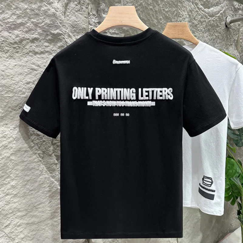 Short-sleeved men's tide loose printing black thin T-shirt shirt summer comfortable breathable five-quarter sleeve sweatshirt
Short-sleeved men's tide loose printing black thin T-shirt shirt summer comfortable breathable five-quarter sleeve sweatshirt