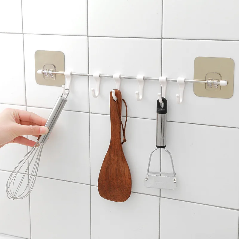 6 Hooks Wall Hanging Hook Towel Holder Bathroom Organizer Hook Hanger Door Wall Hanger Hooks Kitchen Bathroom Storage Rack Shelf
6 Hooks Wall Hanging Hook Towel Holder Bathroom Organizer Hook Hanger Door Wall Hanger Hooks Kitchen Bathroom Storage Rack Shelf