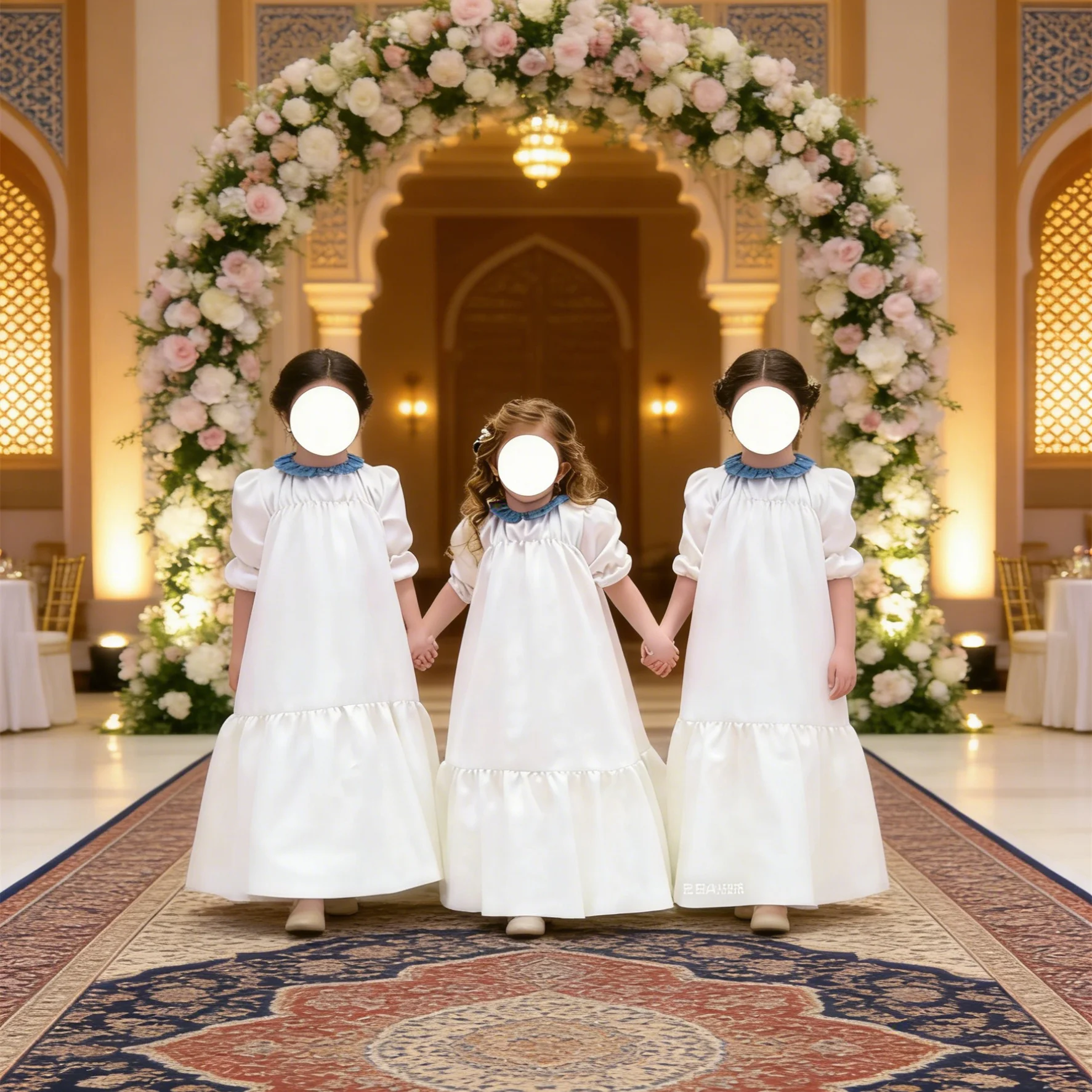 Simply Satin Customized Flower Girl Dress for Wedding High Waist Floor Lenght Girls First Birthday Party Communion Gowns
Simply Satin Customized Flower Girl Dress for Wedding High Waist Floor Lenght Girls First Birthday Party Communion Gowns
