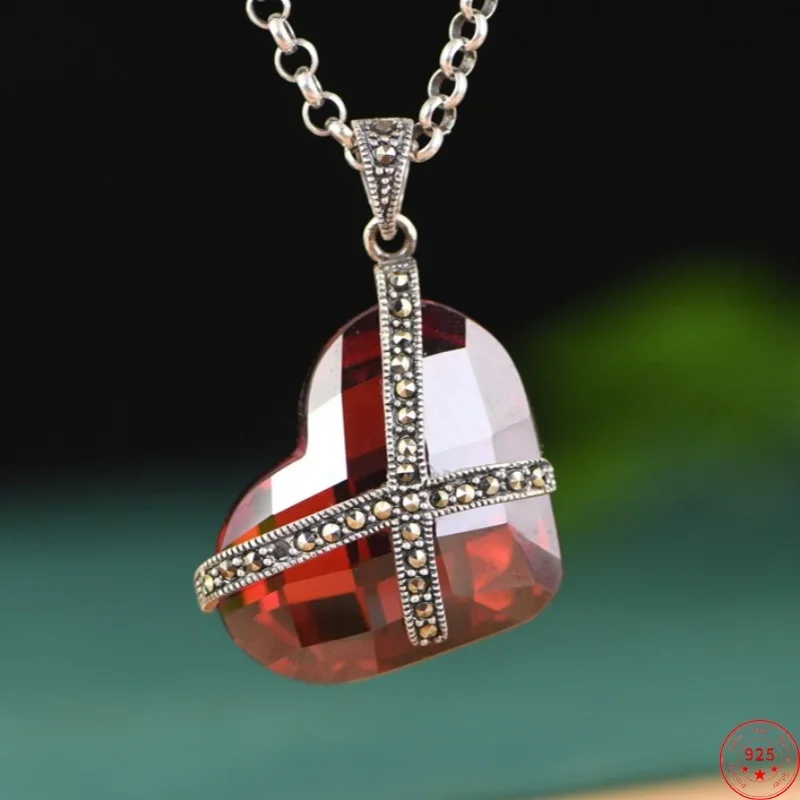 Genuine S925 Sterling Silver Charms Pendants for Women Men New Fashion Vintage Love Heart Zircon Jewelry Free Shipping
Genuine S925 Sterling Silver Charms Pendants for Women Men New Fashion Vintage Love Heart Zircon Jewelry Free Shipping