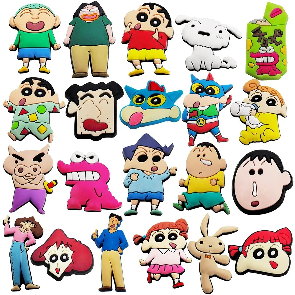 21Pcs Anime Crayon Shin-Chan Nohara Shiro Cartoon PVC Sneakers Buckle For Slippers Clogs Sandals Accessories Friends Gifts Toys
21Pcs Anime Crayon Shin-Chan Nohara Shiro Cartoon PVC Sneakers Buckle For Slippers Clogs Sandals Accessories Friends Gifts Toys