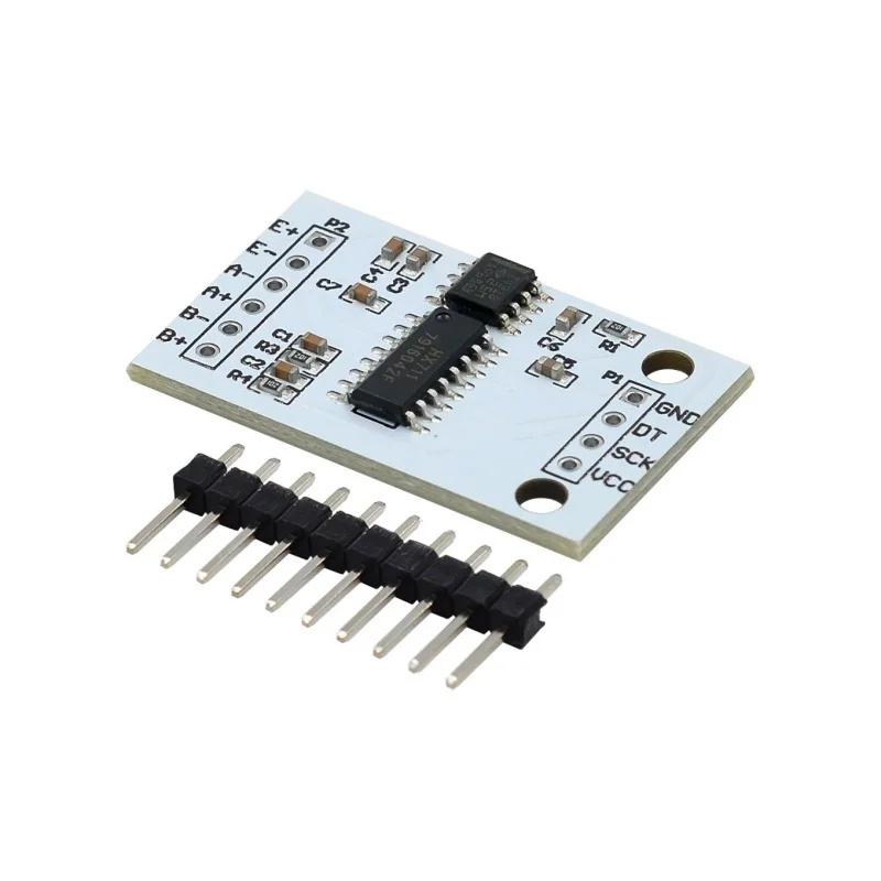 HX711 24-битный модуль AD, встроенный TL431Внешнее опорное напряжение, двухканальный датчик тензодатчика, 24 бит
HX711 24-битный модуль AD, встроенный TL431Внешнее опорное напряжение, двухканальный датчик тензодатчика, 24 бит