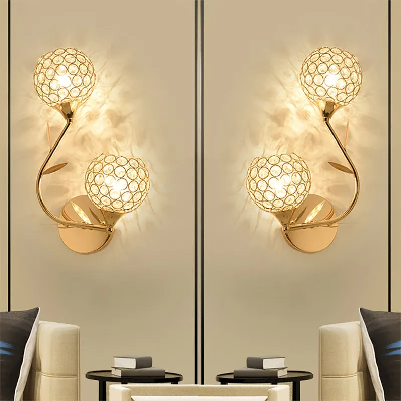Modern Minimalist Wall Lamp Symmetrical Crystal Double-Headed, Creative Hallway/Staircase Lamp For Bedroom Bedside Staircase
Modern Minimalist Wall Lamp Symmetrical Crystal Double-Headed, Creative Hallway/Staircase Lamp For Bedroom Bedside Staircase