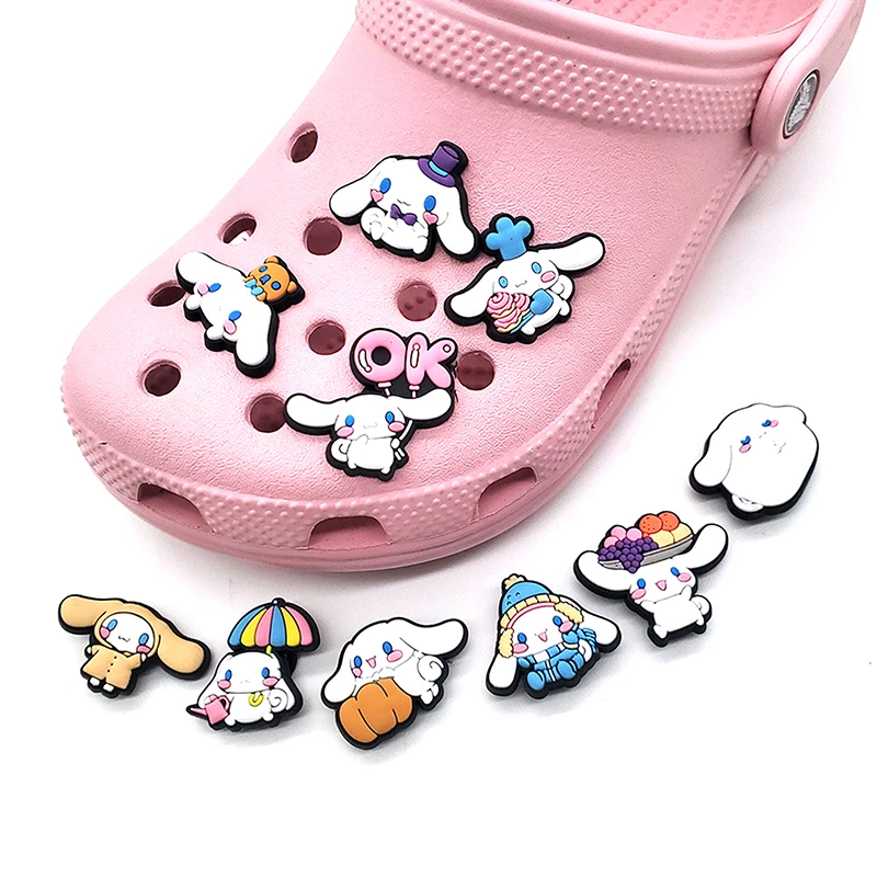 10 шт. Sanrio подвески для обуви Kawaii Cinnamoroll аксессуары для обуви украшение Crocs DIY сандалии для детей Подарки
10 шт. Sanrio подвески для обуви Kawaii Cinnamoroll аксессуары для обуви украшение Crocs DIY сандалии для детей Подарки
