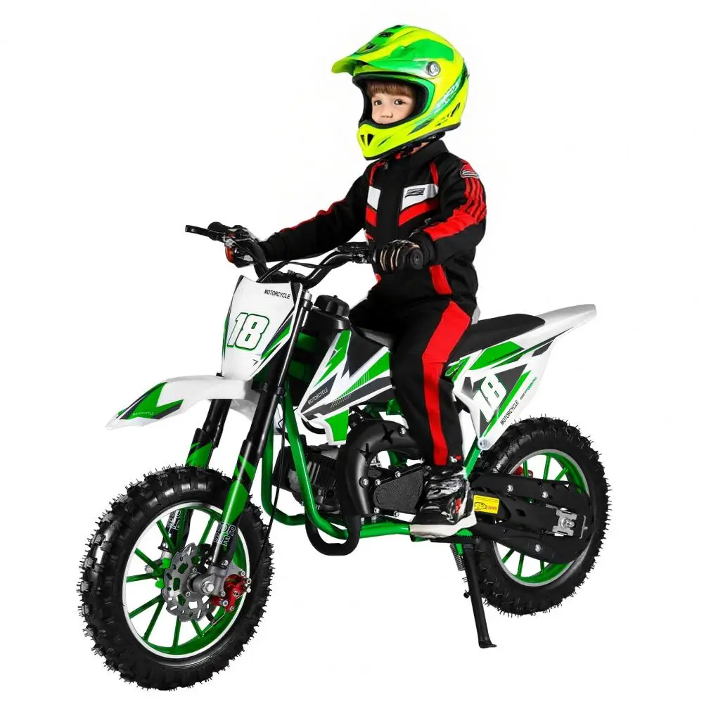 49cc 2-Stroke Kids Dirt Bike, Petrol Power Motocross, Off Road Mini Motorcycle, Pocket Motorbike With Front Rear Disc Brakes
49cc 2-Stroke Kids Dirt Bike, Petrol Power Motocross, Off Road Mini Motorcycle, Pocket Motorbike With Front Rear Disc Brakes
