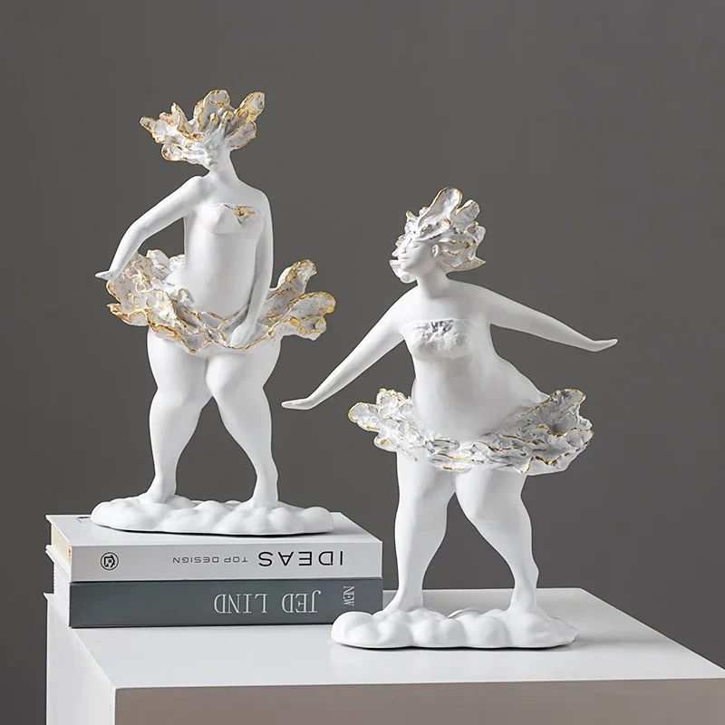 European-style Abstract Dancer Art Sculpture Ornaments Resin Character Figurines Crafts Cute Desktop
European-style Abstract Dancer Art Sculpture Ornaments Resin Character Figurines Crafts Cute Desktop