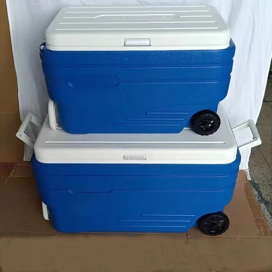 Giant hard plastic large size 47L + 98L ice cooler box folding packaging small coalbed methane fresh storage box
Giant hard plastic large size 47L + 98L ice cooler box folding packaging small coalbed methane fresh storage box