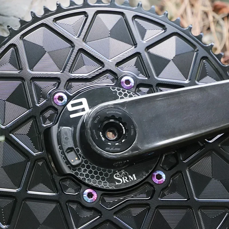 PASS QUEST 110BCD SRM 9 Power Meter Compatible:High-Strength AERO Narrow-Wide Chainring with 54-66T Negative Gears for TT Riders
PASS QUEST 110BCD SRM 9 Power Meter Compatible:High-Strength AERO Narrow-Wide Chainring with 54-66T Negative Gears for TT Riders