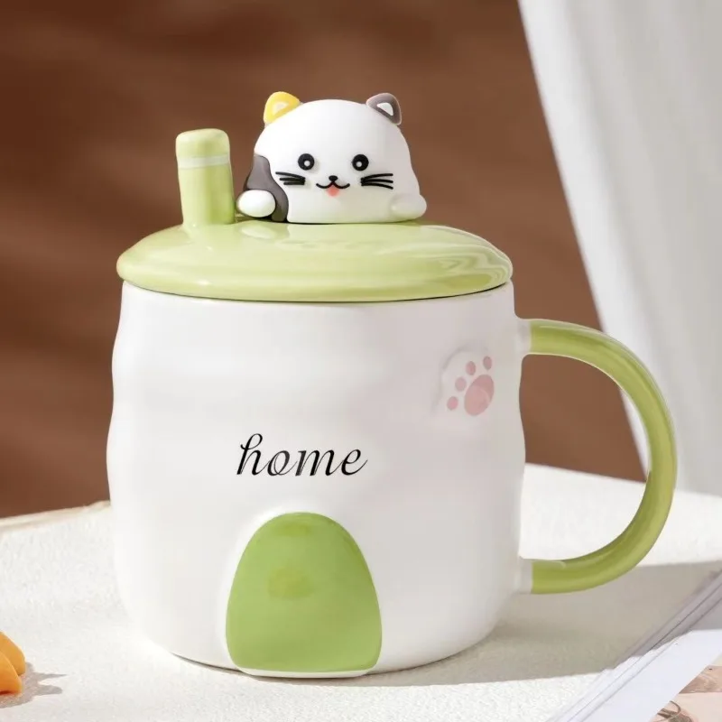Cat Milk Cute Style Table Top High Temperature Resistant Ceramic Cup, Unique Couple Style High Beauty Ceramic Mug with Lid
Cat Milk Cute Style Table Top High Temperature Resistant Ceramic Cup, Unique Couple Style High Beauty Ceramic Mug with Lid