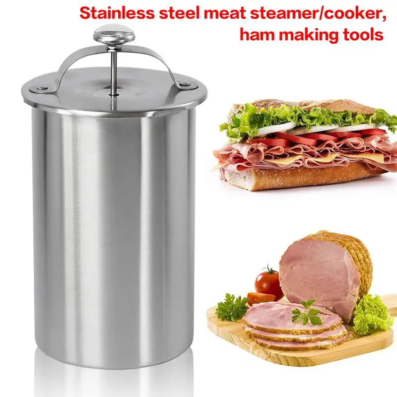 Ham Maker Stainless Steel Meat Press Cooker Deli Meat Press Mold With For Pork Poultry Cooking Kitchen Accessories
Ham Maker Stainless Steel Meat Press Cooker Deli Meat Press Mold With For Pork Poultry Cooking Kitchen Accessories