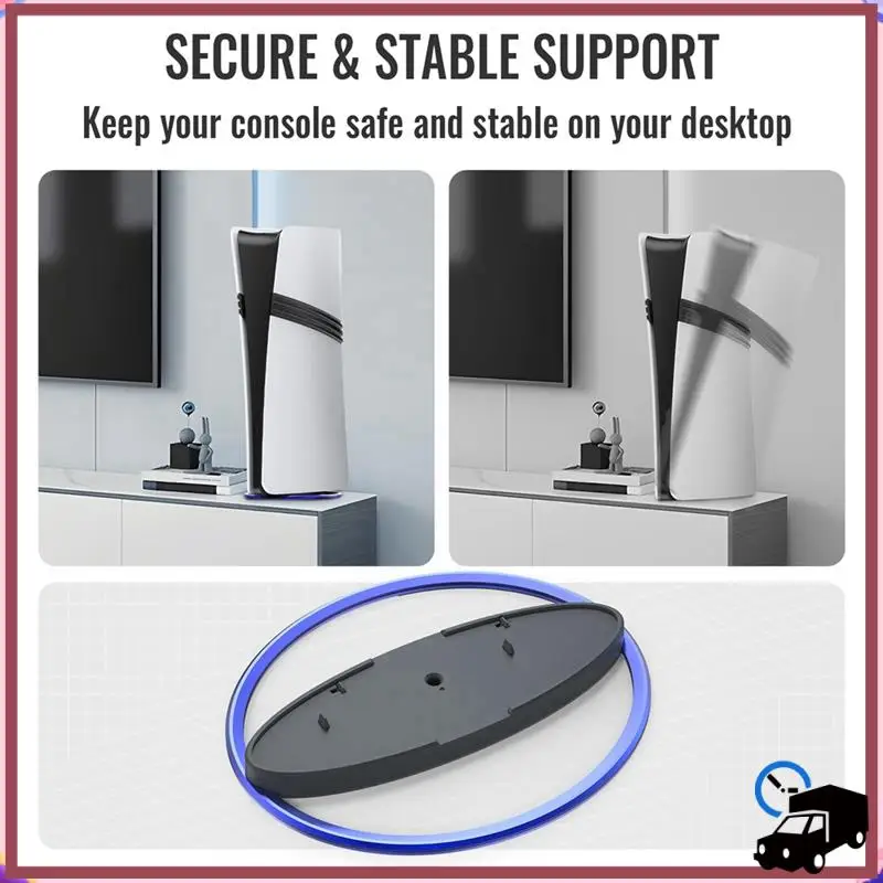 Efficient Vertical Stand Game Console Host Stand Anti-Slip Base Stand Replacement For PS5 Pro/PS5 Slim/PS5 Console Blue
Efficient Vertical Stand Game Console Host Stand Anti-Slip Base Stand Replacement For PS5 Pro/PS5 Slim/PS5 Console Blue