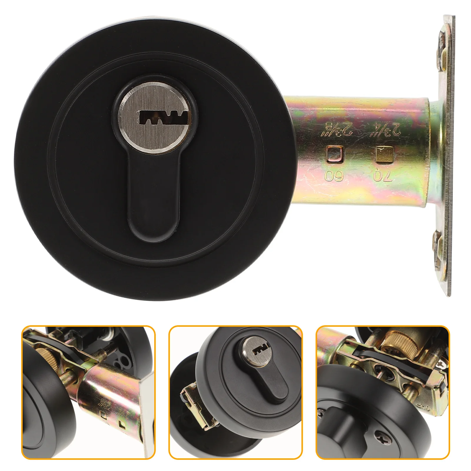 Bedroom Door Lock Single Cylinder Deadbolt Zinc Alloy Keyed Exterior Interior Doors Smooth Touch Easy Mounting
Bedroom Door Lock Single Cylinder Deadbolt Zinc Alloy Keyed Exterior Interior Doors Smooth Touch Easy Mounting