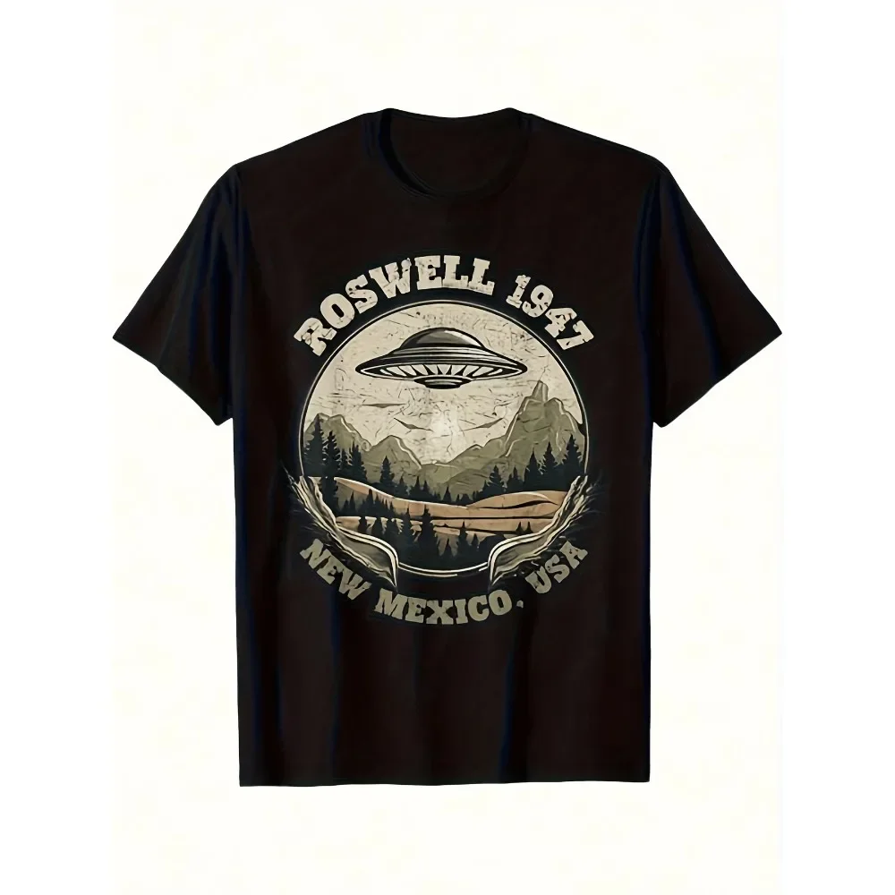 Men'S Vintage 1947 Roswell Alien Ufo T-Shirt | Slim Fit Retro Area 51 Graphic Tee With New Mexico Desert Night Sky Flying
Men'S Vintage 1947 Roswell Alien Ufo T-Shirt | Slim Fit Retro Area 51 Graphic Tee With New Mexico Desert Night Sky Flying