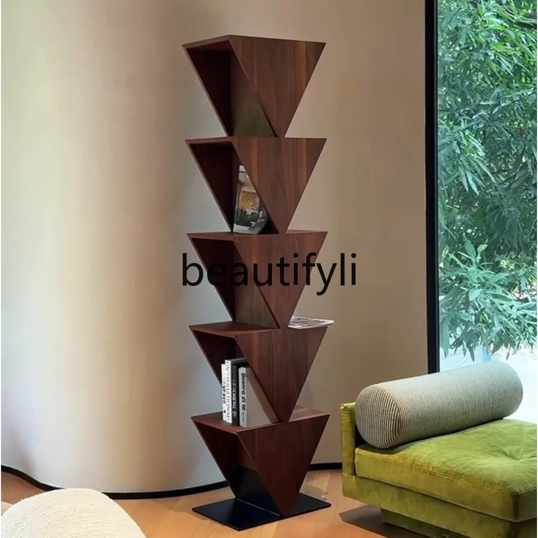 New medieval wabi-**** wind triangle solid wood integrated bookshelf storage bookshelf
New medieval wabi-**** wind triangle solid wood integrated bookshelf storage bookshelf
