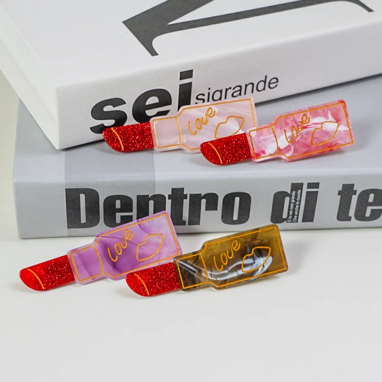 Корейская заколка для волос с помадой — элегантная заколка для челки для женщин, милая заколка BB
Корейская заколка для волос с помадой — элегантная заколка для челки для женщин, милая заколка BB