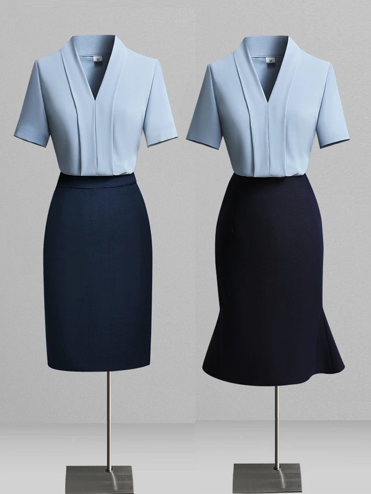 Women's Short Sleeve V-Neck Shirt Summer Professional OL Commute Formal Workwear Top Polyester Fiber Regular Fit Color
Women's Short Sleeve V-Neck Shirt Summer Professional OL Commute Formal Workwear Top Polyester Fiber Regular Fit Color