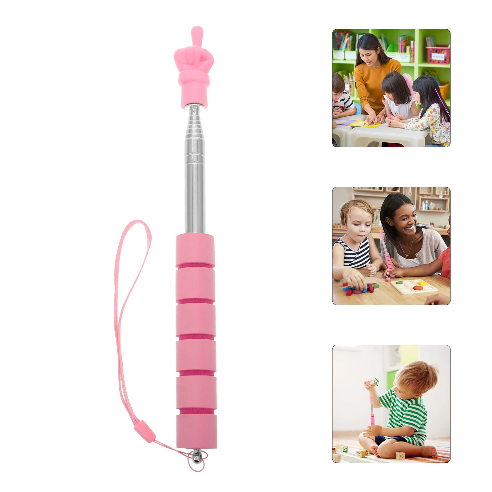 Finger Stick Extendable Pointer Hand Pointers Reading for Kids Stainless Steel Teachers
Finger Stick Extendable Pointer Hand Pointers Reading for Kids Stainless Steel Teachers