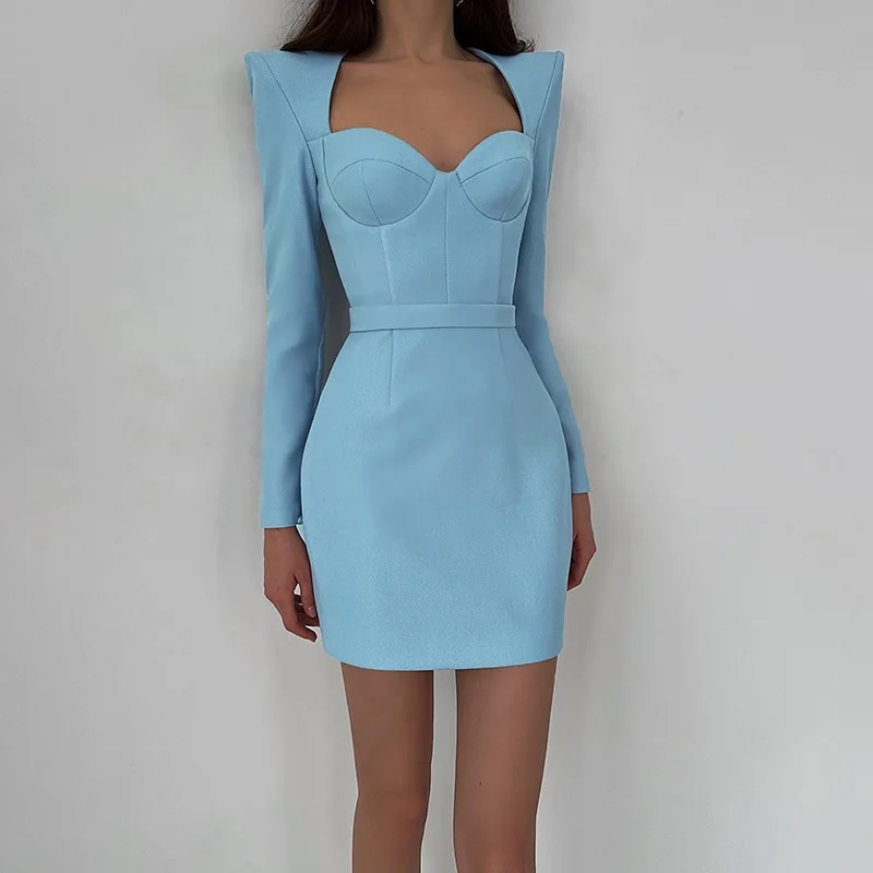 2023 New Spring Fashion Black Blue Rose Red V Neck Sexy Long Sleeve Club Celebrity Party High Quality Mini Dress
2023 New Spring Fashion Black Blue Rose Red V Neck Sexy Long Sleeve Club Celebrity Party High Quality Mini Dress