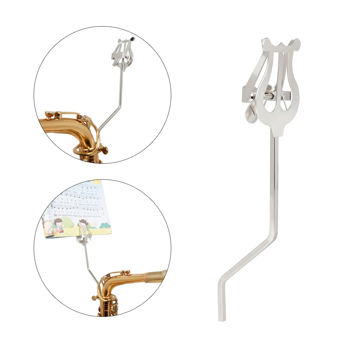 Portable Alto Saxophone Music Stand Stainless Steel Clamp Clip-on Holder for Saxophone Playing
Portable Alto Saxophone Music Stand Stainless Steel Clamp Clip-on Holder for Saxophone Playing