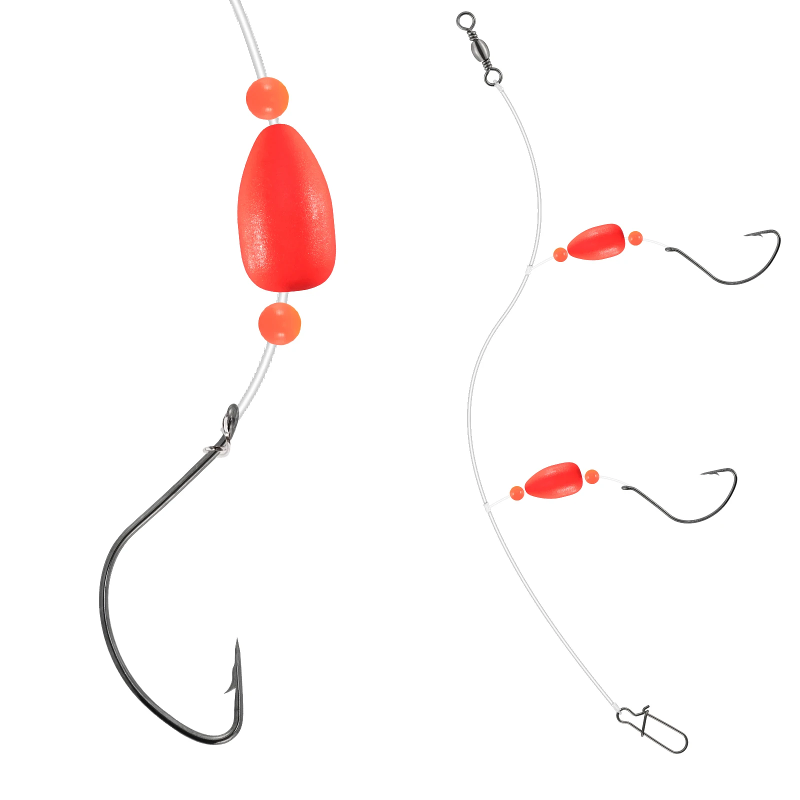 5pcs Pompano Rig with Snell Float Surf Fishing Rig Live Bait Rig Fishing Swivel Snap Circle Hook for Surf Casting Offshore Beach
5pcs Pompano Rig with Snell Float Surf Fishing Rig Live Bait Rig Fishing Swivel Snap Circle Hook for Surf Casting Offshore Beach
