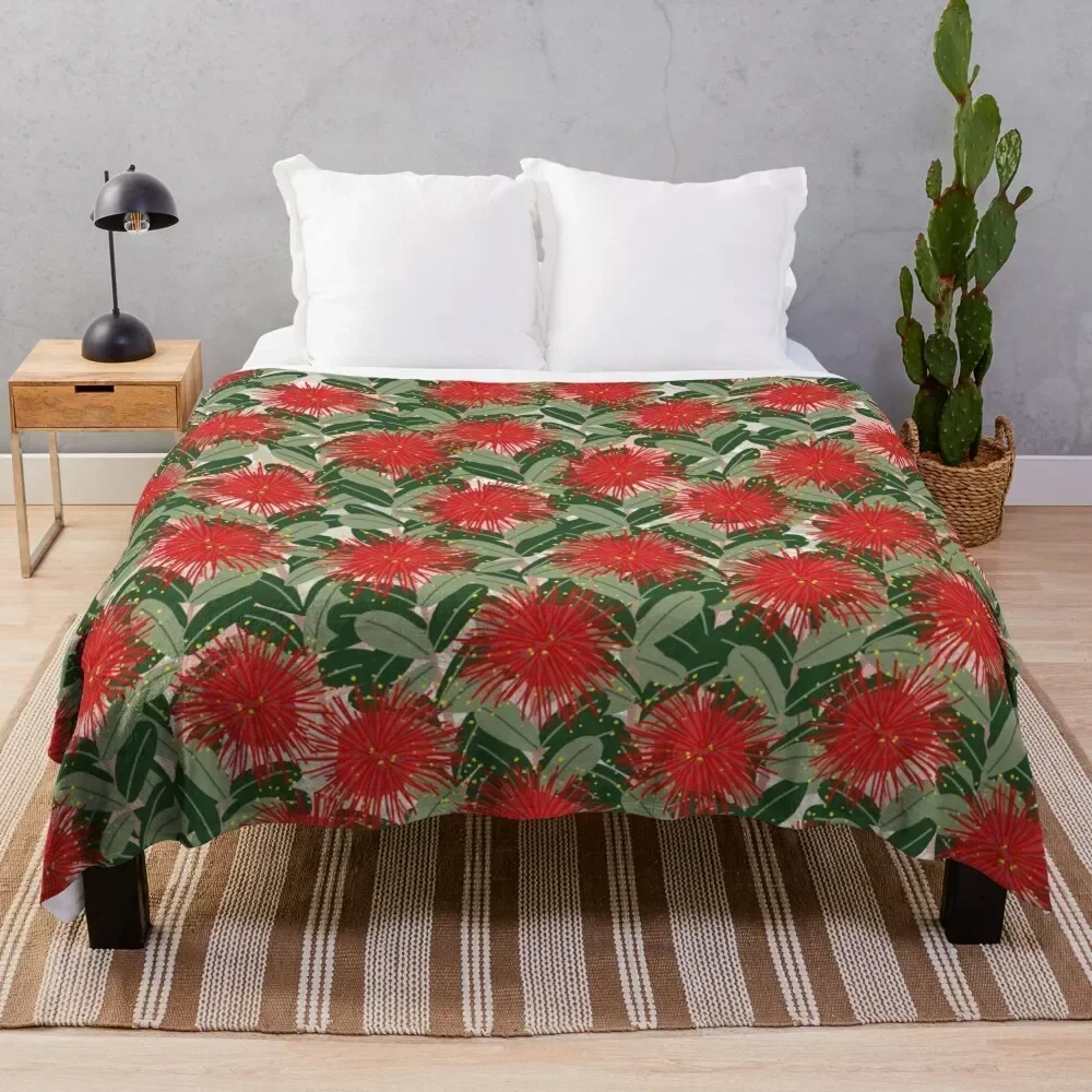 New Zealand Christmas Pohutakawa tree in flower Throw Blanket Soft Bedroom Blanket for Night Sleeping
New Zealand Christmas Pohutakawa tree in flower Throw Blanket Soft Bedroom Blanket for Night Sleeping