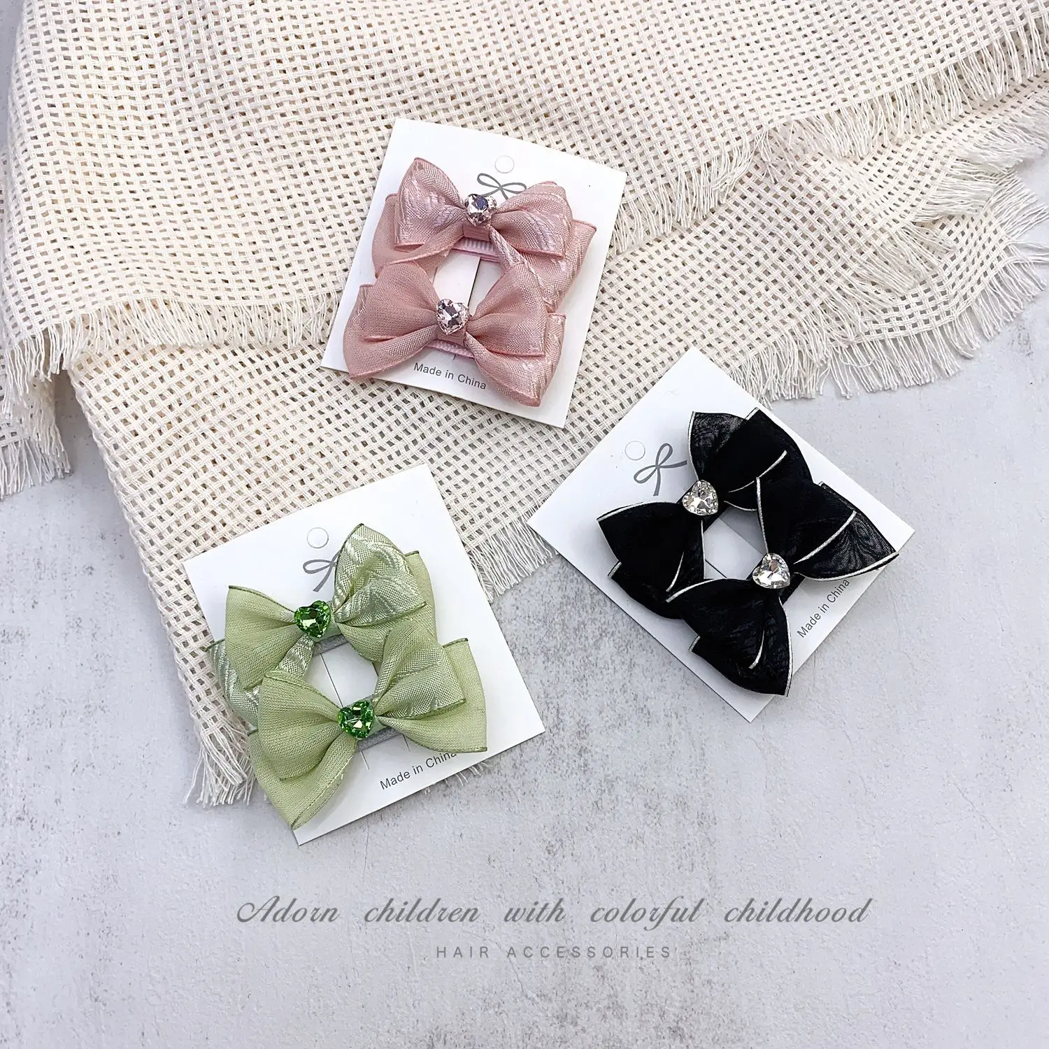 40 PCS/Lot, Korean Style Tulle Ribbon Bow Hair Clips For Baby Girls Hair Accessories
40 PCS/Lot, Korean Style Tulle Ribbon Bow Hair Clips For Baby Girls Hair Accessories