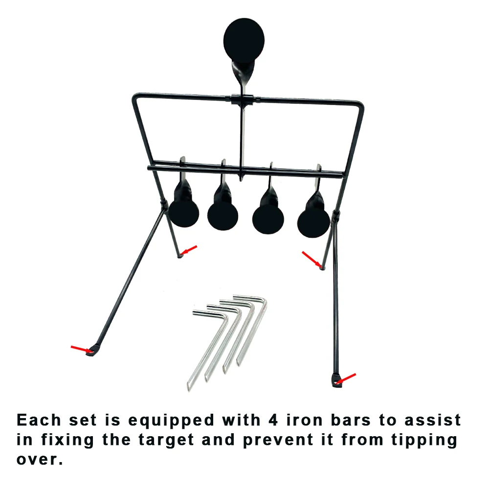 Five-Target Shooting Practice Automatic Resetting Target with Fixed Pins for Indoor and Outdoor Slingshot Training Target
Five-Target Shooting Practice Automatic Resetting Target with Fixed Pins for Indoor and Outdoor Slingshot Training Target