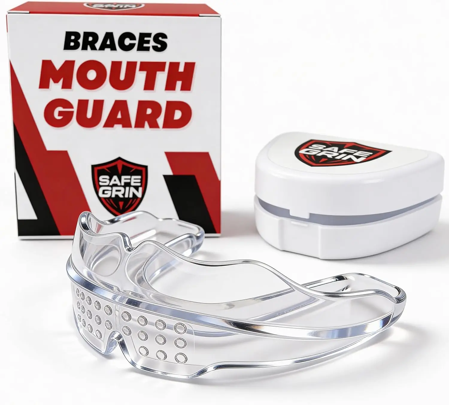 No-Boil Mouth Guard for Braces, Kids & Teens, Upper & Lower Teeth Protection, Medical-Grade Silicone, Clear
No-Boil Mouth Guard for Braces, Kids & Teens, Upper & Lower Teeth Protection, Medical-Grade Silicone, Clear