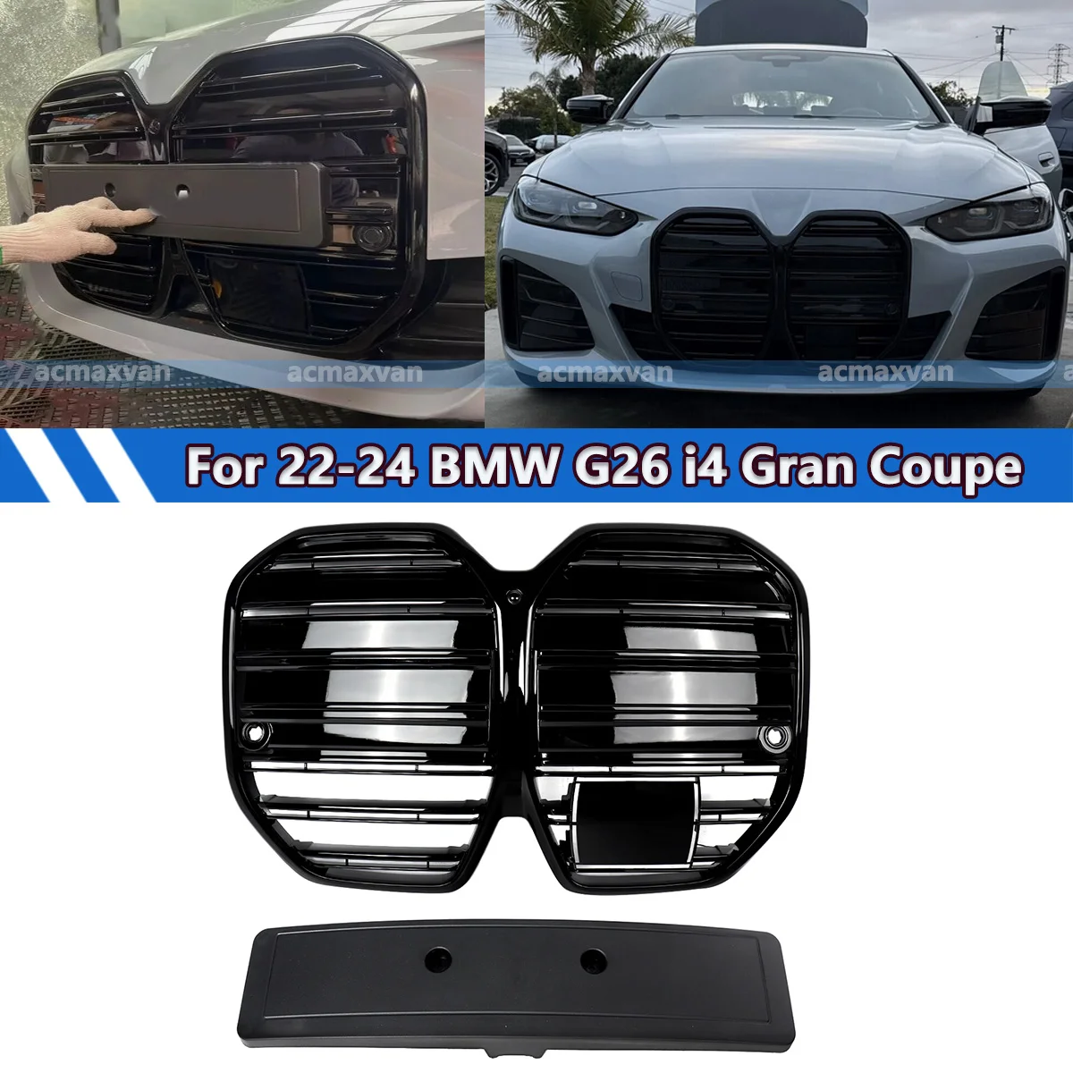 SAIQINGSP Front Bunper Upper Grille Racing Grills For BMW G26 4 Series i4 Gran Coupe eDrive35 40 M50 2022 2023 2024 Car Accessories For 51139463247 51139463248
SAIQINGSP Front Bunper Upper Grille Racing Grills For BMW G26 4 Series i4 Gran Coupe eDrive35 40 M50 2022 2023 2024 Car Accessories For 51139463247 51139463248