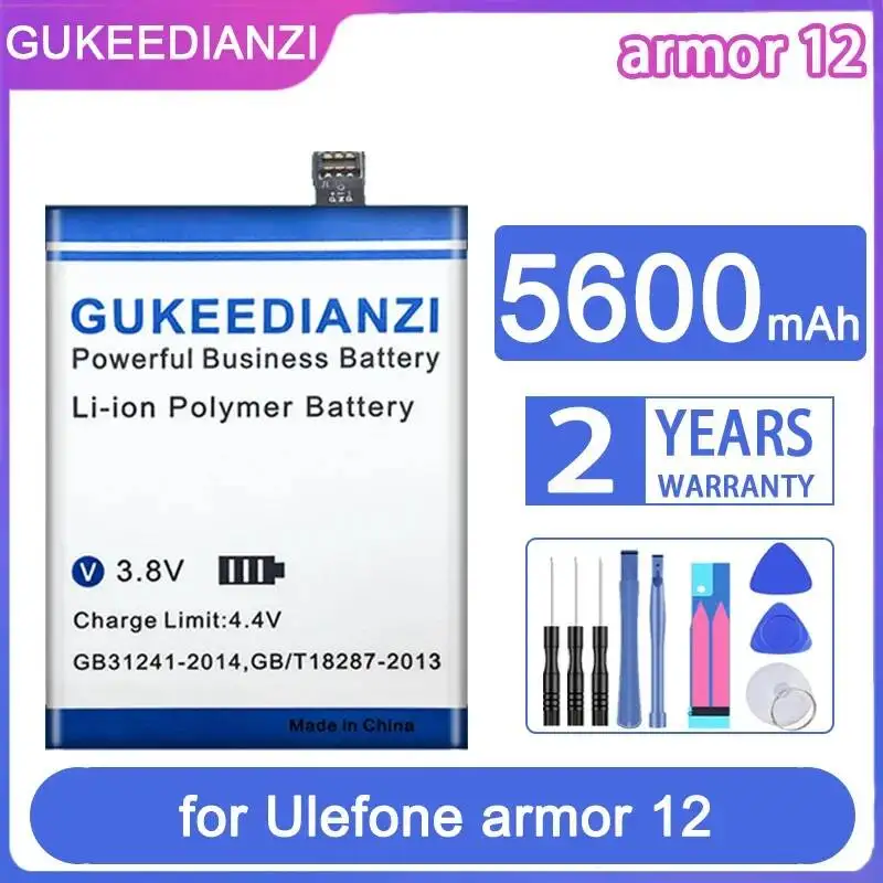 5600Mah High Capacity For Ulefone Armor 12 5002 Mobile Phone Battery
5600Mah High Capacity For Ulefone Armor 12 5002 Mobile Phone Battery