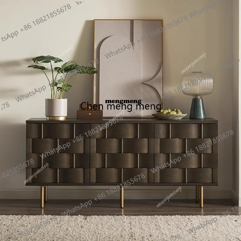 Nordic retro dining side cabinet, light luxury and high-end sense of home medieval entrance cabinet, living room locker
Nordic retro dining side cabinet, light luxury and high-end sense of home medieval entrance cabinet, living room locker