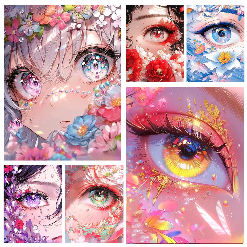 5D Diamond Painting "Colorful Eye Scenery" Flower DIY Full Mosaic Cross Embroidery Set with Square Round Diamond Embroidery
5D Diamond Painting "Colorful Eye Scenery" Flower DIY Full Mosaic Cross Embroidery Set with Square Round Diamond Embroidery