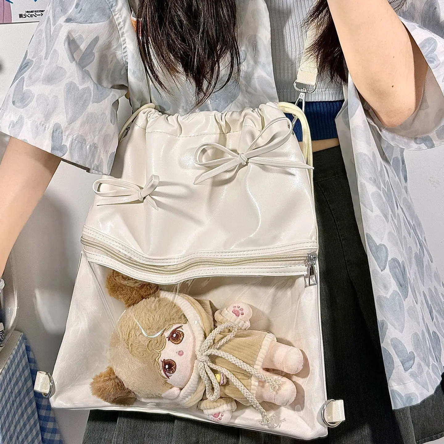 New Large Capacity Women's Shoulder Bag Japanese Sweet Girl Ulzzang Y2K Ita Bag Daily Commuting Casual Dolls Bag Backpack
New Large Capacity Women's Shoulder Bag Japanese Sweet Girl Ulzzang Y2K Ita Bag Daily Commuting Casual Dolls Bag Backpack