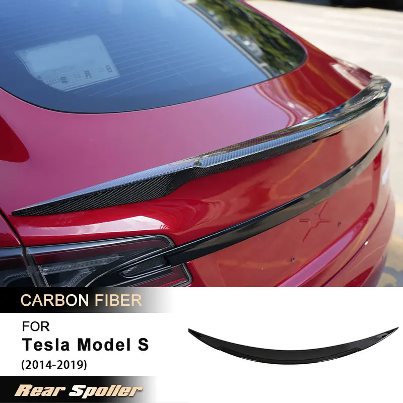 Car Rear Trunk Spoiler Wings for Tesla Model S Sedan 4-Door 2014-2019 Rear Spoiler Boot Lid Wing Lip Body Kit Carbon Fiber FRP
Car Rear Trunk Spoiler Wings for Tesla Model S Sedan 4-Door 2014-2019 Rear Spoiler Boot Lid Wing Lip Body Kit Carbon Fiber FRP