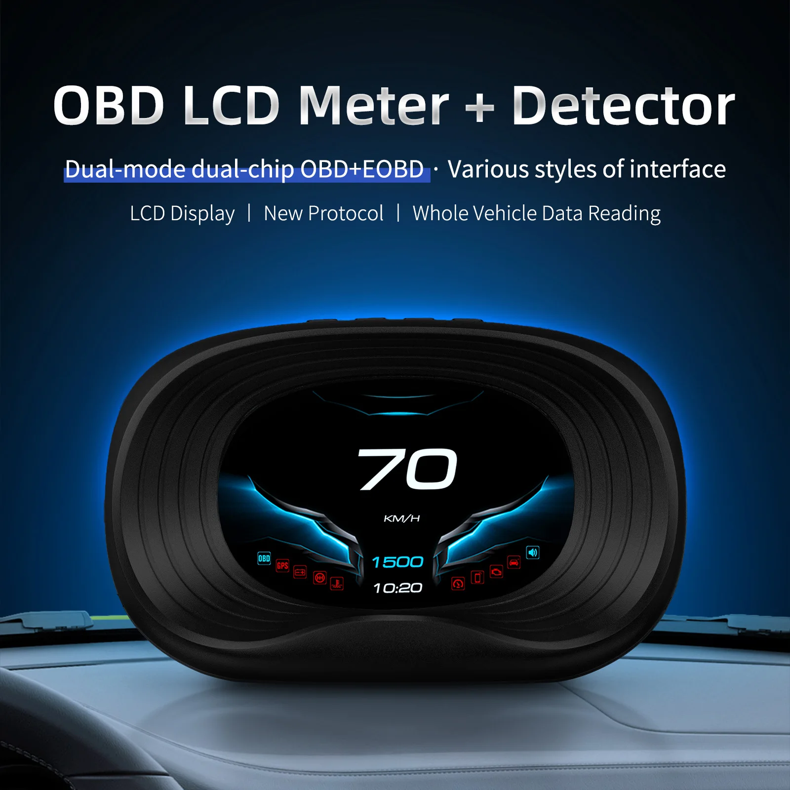 3,5-дюймовый проекционный дисплей, бортовой компьютер, автомобильный цифровой OBD2, пробег, OBD, дисплей компьютера для вождения, спидометр, датчик температуры
3,5-дюймовый проекционный дисплей, бортовой компьютер, автомобильный цифровой OBD2, пробег, OBD, дисплей компьютера для вождения, спидометр, датчик температуры