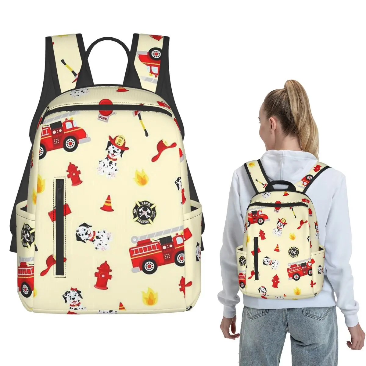 Watercolor Firetruck Fire Element Pattern Backpack Daypack Kids BookBag School Bag Shoulder Bags for Men Women
Watercolor Firetruck Fire Element Pattern Backpack Daypack Kids BookBag School Bag Shoulder Bags for Men Women
