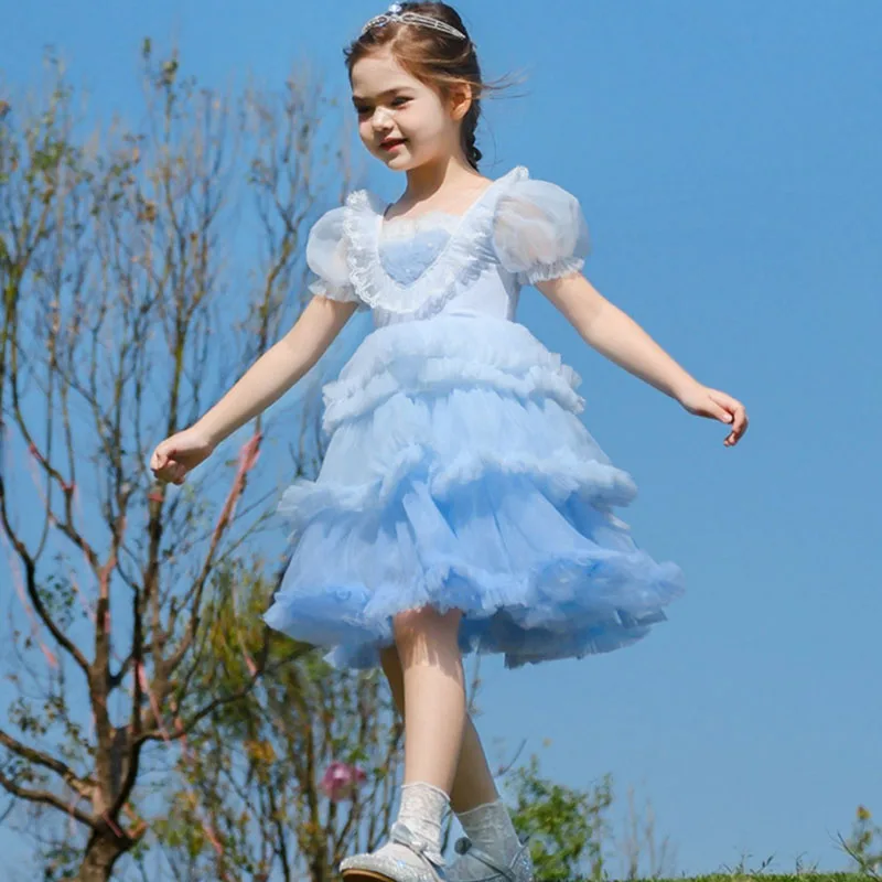 Girls' Summer Clothes Puffy Dress Party Dresses For Girls Lace Cake Clothes prom dress Birthday Gifts For Kids Girls 120-150cm
Girls' Summer Clothes Puffy Dress Party Dresses For Girls Lace Cake Clothes prom dress Birthday Gifts For Kids Girls 120-150cm