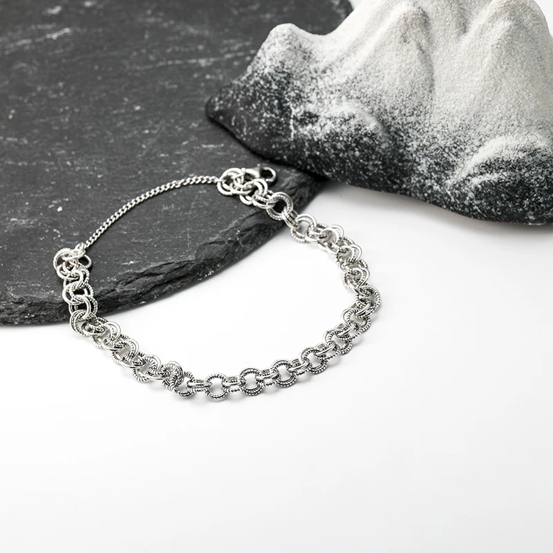 SL010 Authentic 925 Sterling Silver Classic Fashion Double Chain Bracelet
SL010 Authentic 925 Sterling Silver Classic Fashion Double Chain Bracelet