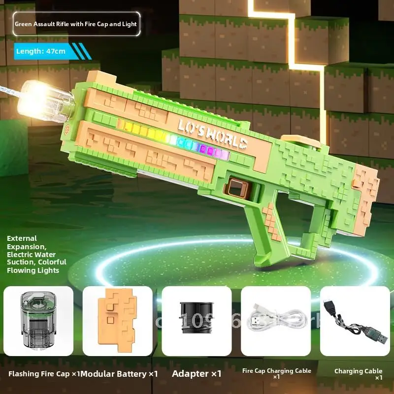 Luo Chen Chao Large Capacity Self-Primming Water Gun Toy with Cool Lighting Boys And Girls Play Water Gun Gift for Summer
Luo Chen Chao Large Capacity Self-Primming Water Gun Toy with Cool Lighting Boys And Girls Play Water Gun Gift for Summer