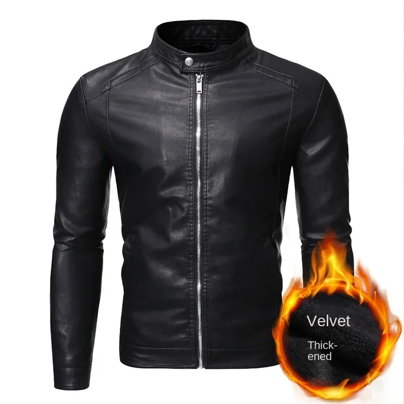 New Men's Plus Velvet Leather Jacket Men's Autumn Winter Motorcycle Casual Jacket Men Windproof Business Leather Jackets Clothes
New Men's Plus Velvet Leather Jacket Men's Autumn Winter Motorcycle Casual Jacket Men Windproof Business Leather Jackets Clothes