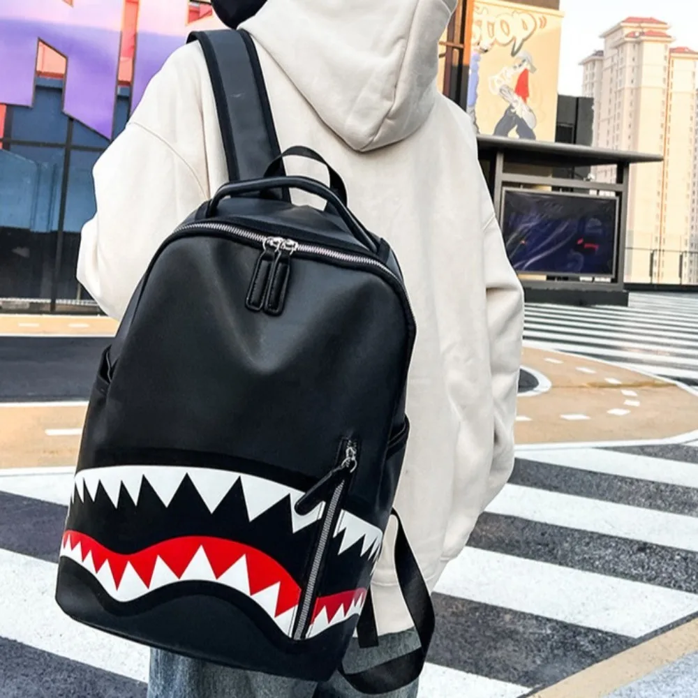 Модный мужской рюкзак из искусственной кожи, рюкзак Mochila, сумка через плечо с изображением акулы, сумка на молнии с несколькими карманами, школьные сумки для средней школы
Модный мужской рюкзак из искусственной кожи, рюкзак Mochila, сумка через плечо с изображением акулы, сумка на молнии с несколькими карманами, школьные сумки для средней школы