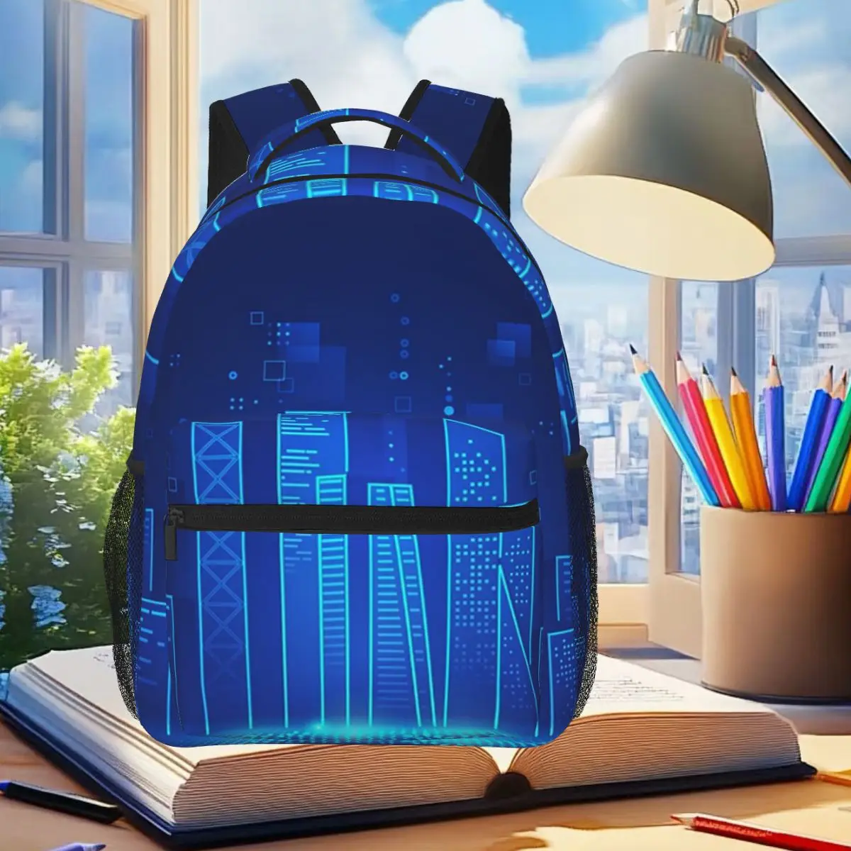 Smart Cyber City Futuristic Technology Student Backpack School Bag Hiking Travel Daypack for Men Women Bookbag Shoulder Bags
Smart Cyber City Futuristic Technology Student Backpack School Bag Hiking Travel Daypack for Men Women Bookbag Shoulder Bags
