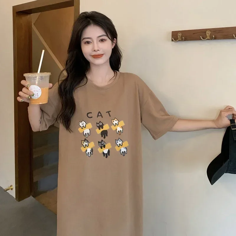 Женское свободное платье с короткими рукавами в Корейском стиле в стиле ретро, модное свободное платье для беременных
Женское свободное платье с короткими рукавами в Корейском стиле в стиле ретро, модное свободное платье для беременных