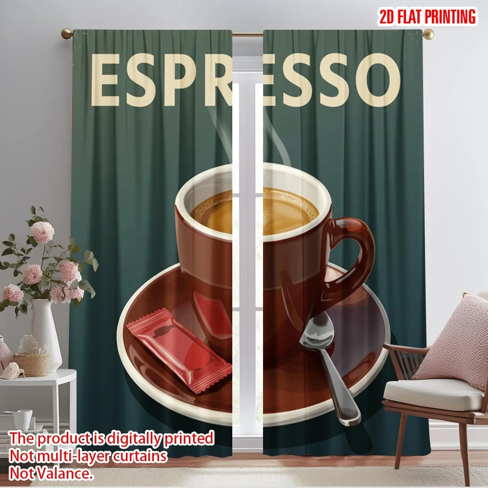2pcs 2D flat printing Party Curtains Espresso Coffee Cup Saucer Polyester Without Electricity 0 Perfect for Room bedroom wall
2pcs 2D flat printing Party Curtains Espresso Coffee Cup Saucer Polyester Without Electricity 0 Perfect for Room bedroom wall
