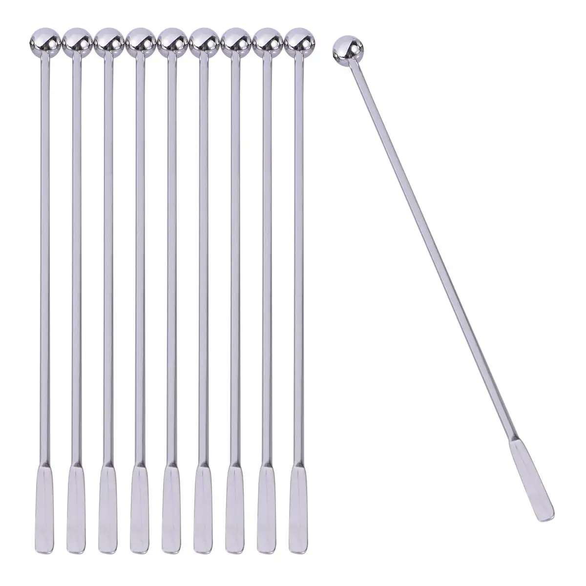 5 pcs Stainless Steel Stirring Rods Cocktail Drink Stirrers Coffee Tools Decorative Swizzle Sticks
5 pcs Stainless Steel Stirring Rods Cocktail Drink Stirrers Coffee Tools Decorative Swizzle Sticks
