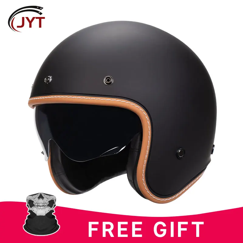 Vintage Jet Open Face Crash Helmets Retro 3/4 Motorcycle Helmets Men Helmets Cafe Racer Four Seasons DOT Capacete De Moto
Vintage Jet Open Face Crash Helmets Retro 3/4 Motorcycle Helmets Men Helmets Cafe Racer Four Seasons DOT Capacete De Moto