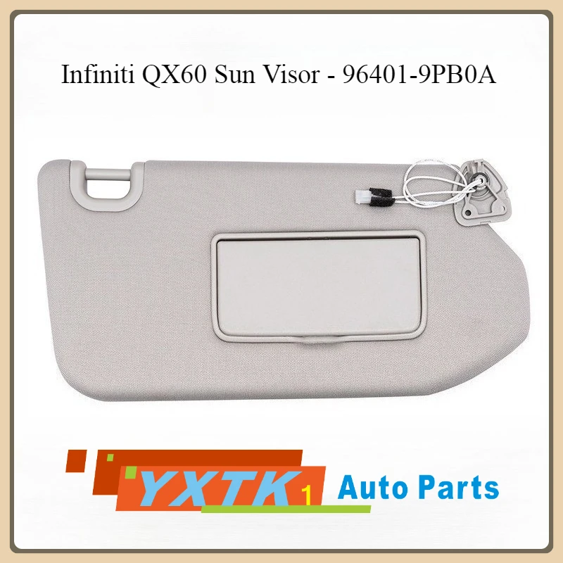 Infiniti QX60 Sun Visor Gray Beige with Light - 96401-9PB0A Car Accessories
Infiniti QX60 Sun Visor Gray Beige with Light - 96401-9PB0A Car Accessories